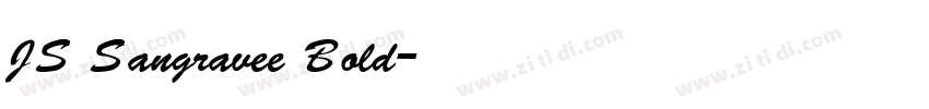 JS Sangravee Bold字体转换